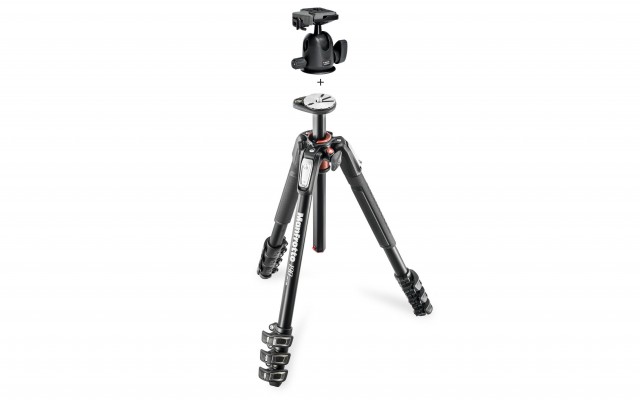 Manfrotto 190 (MT190XPRO4) jalusta ja 496RC2 kuulapää